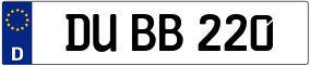 Truck License Plate